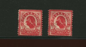 2 VINTAGE 1933 HERMAN HERST STAMP DEALER COIL POSTER STAMPS (L1180)