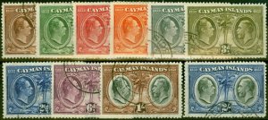 Cayman Islands 1932 Set of 10 to 2s SG84-93 V.F.U