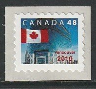 2003 Canada - Sc 1991 - MNH VF - 1 single - Definitive with Vancouver 2010 ovpt