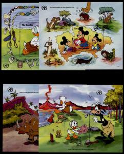 Gambia 1110-3 MNH Disney, International Literacy Year