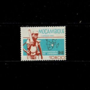 Mozambique 1980 - Solider Map Showing Zimbabwe - Single Stamp - Scott #707 - MNH