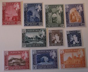 Aden Kathiri State 29-38 MNH  Cat $27.00