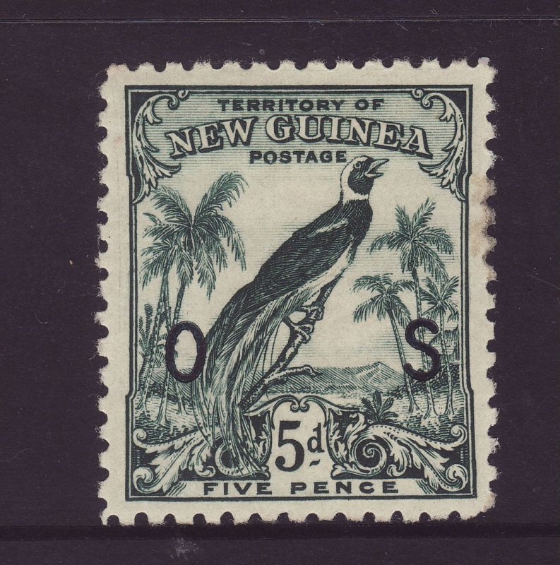 1932 New Guinea 5d Official Mounted Mint SGO49