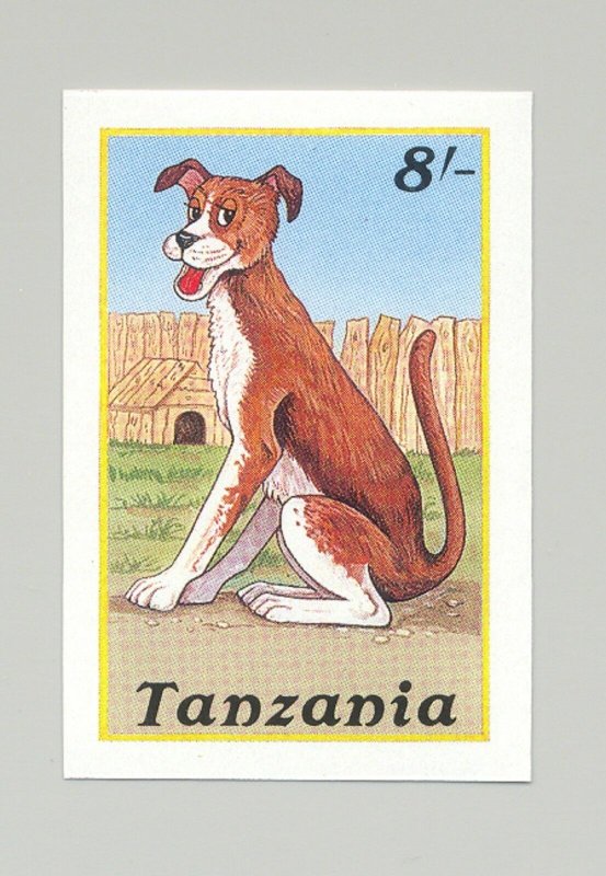 Tanzania #439 Dogs, Animals 1v Imperf Proof