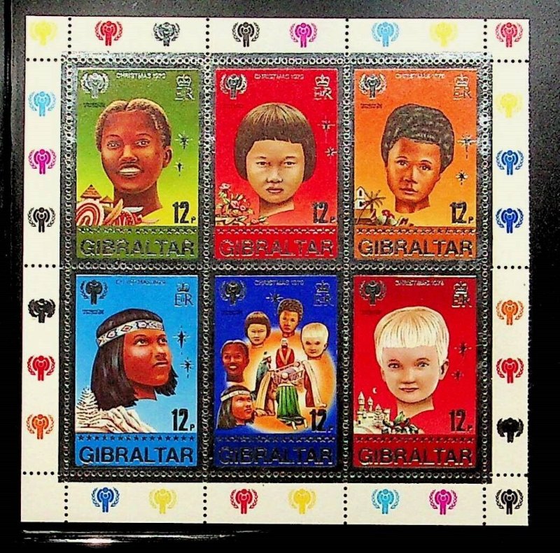 GIBRALTAR Sc 385 NH SOUVENIR SHEET OF 1979 - CHILDREN - (DL24)