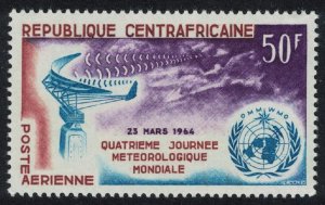 Central African Rep. World Meteorological Day 1964 MNH SG#56