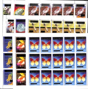 Congo Dem. Republic, (zaire) 2000, Overprints 9 m/s (= 15 sets), MNH