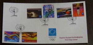 Greece 2004 Olympic Sports Unofficial FDC