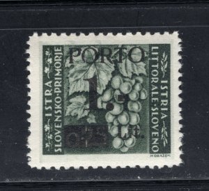 YUGOSLAVIA 1945 SLOVENIA & ISTRA COAST VERY RARE SASSONE 1/II PERFECT MNH