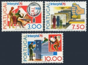 Portugal 1285-1287,MNH.Michel 1313-1315. INTERPHIL-1976.Stamp collectors.
