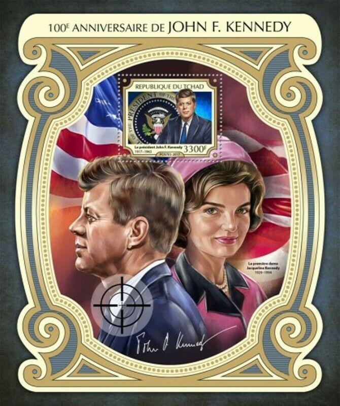 Chad - 2017 John F. Kennedy - Stamp Souvenir Sheet - TCH17222b