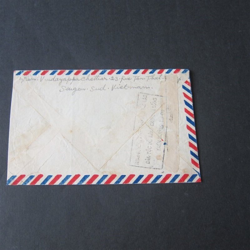 Vietnam 1957 Registered cover to South IndiaOurStock#42789