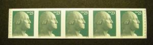 Scott 3617, 23c Washington, PNC5, #V36 MNH, V/P BEAUTY