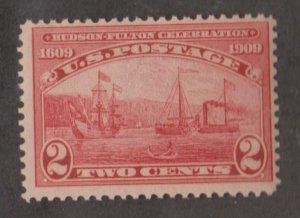 U.S. Scott #372 Hudson-Fulton 1809-1909 Stamp - Mint NH Single