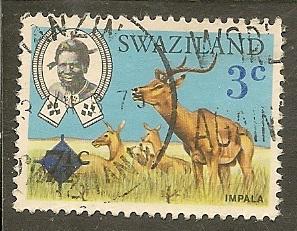 Swaziland    Scott 259    Impalas    Used