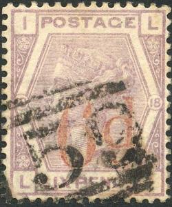 SG162 6d on 6d Lilac Good used Cat 145 pounds