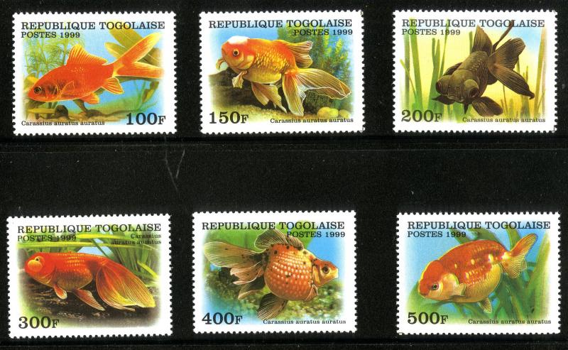 TOGO 1894-9 MNH SCV $6.00 BIN $4.00 MARINE LIFE