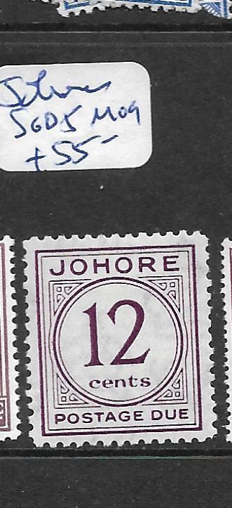 MALAYA JOHORE  (P0101B) POSTAGE DUE 12C SG D5  MOG