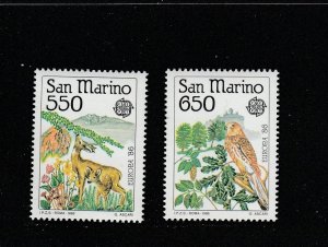 San Marino  Scott#  1107-1108  MNH  (1986 Europa)