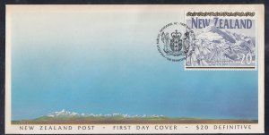 New Zealand Scott 1084 FDC - $20 Definitive Issue