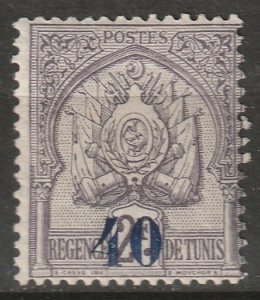 Tunisia 1908 Sc 60 MH*
