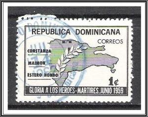 Dominican Republic #570 Map & Laurel Used