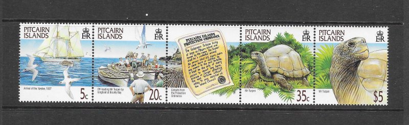 PITCAIRN ISLANDS #511 TORTOISE MR TURPEN MNH