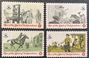 US #1476-1479 Used Set F/VF 8c Rise of the Spirit of Independence 1973 [R963]