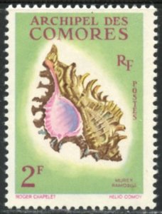 Comoro Islands Scott 50 Unused VFLHOG - Seashell - SCV $2.75