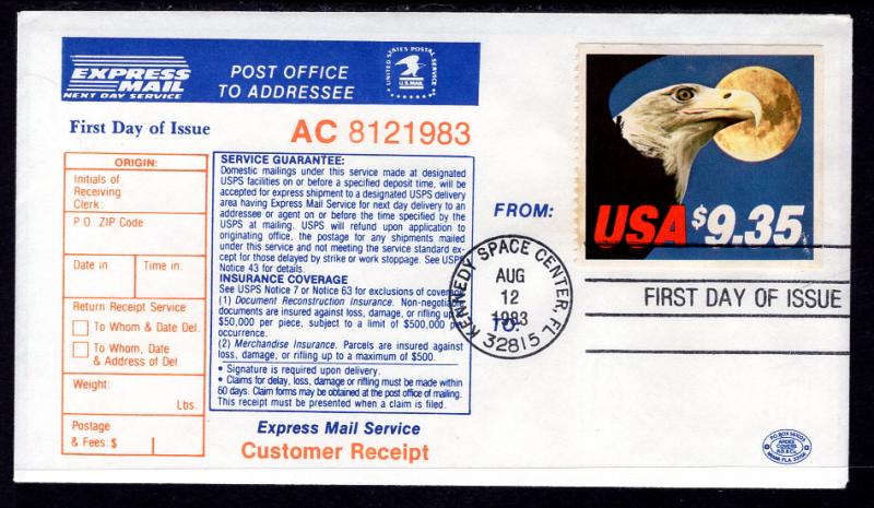 US 1909 Express Mail Eagle Ardee U/A FDC