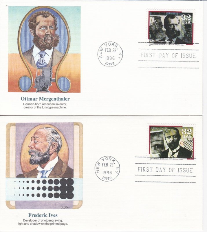 United States # 3061-3064, Pioneers of Communications, Fleetwood First Day Cover