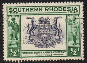 Southern Rhodesia Sc #56 Used