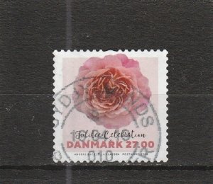 Denmark  Scott#  1794  Used  (2018 Jubilee Celebration Rose)