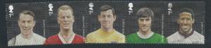 GB  QE II  SG 3463a  3463 - 3467 football heroes