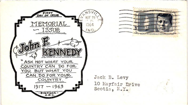 #1246 John F. Kennedy = Boerger Cachet