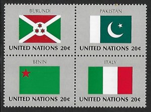 United Nations - N.Y. # 428a - Flag Series - Block - MNH.....{AL51a}