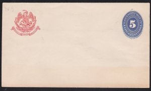 MEXICO Early postal stationery envelope - unused...........................a4614