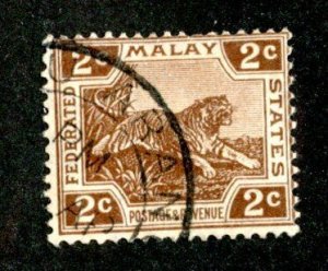 433 BCX Malaya 1925 Scott# 51  used