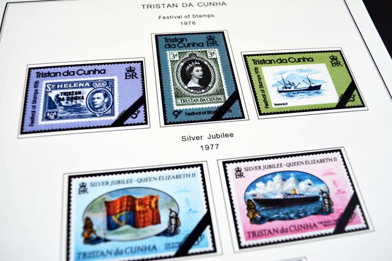 COLOR PRINTED TRISTAN DA CUNHA 1952-2010 STAMP ALBUM PAGES (139 illustr. pages)