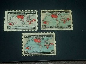 KAPPYSSTAMPS CANADA #85-86 & 86B 1898 IMPERIAL POSTAGE MINT HINGED GS0905