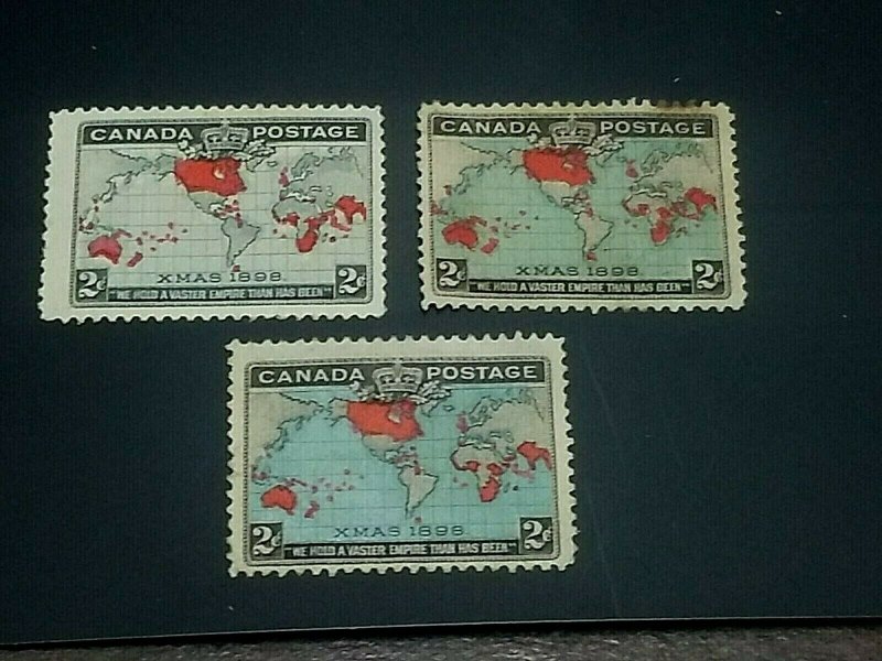 KAPPYSSTAMPS CANADA #85-86 & 86B 1898 IMPERIAL POSTAGE MINT HINGED GS0905