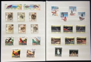 COLLECTION OF CUBA STAMPS IN AN ALBUM - 230 STAMPS - ALL SETS