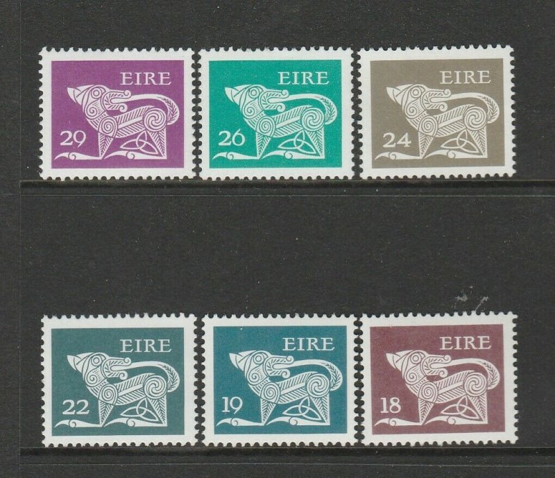 Ireland 1981/2 New Defs, 6 vals, No wmk UM/MNH SG 478/83