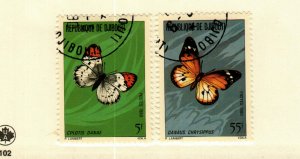 Djibouti #511-2 used Butterflies