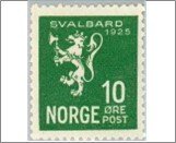 Norway NK 137 Svalbard 10 Øre Green