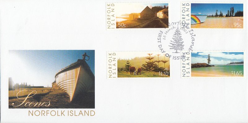 Norfolk Island 2003 FDC Sc #789-792 4 Photographs by Mary Butterfield - Islan...