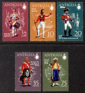 Antigua Sc# 262-6 MNH Military Uniforms