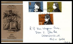 Great Britain 651-653 Pen FDC