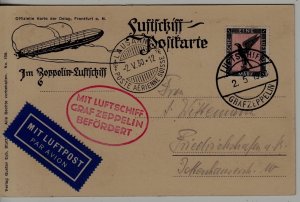 Germany/Switzerland Zeppelin card 2.5.30