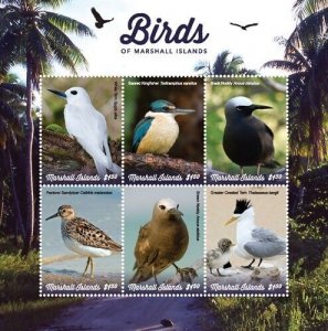 Marshall Islands 2019 - Birds - Sheet of 6 Stamps - Scott #1225 - MNH